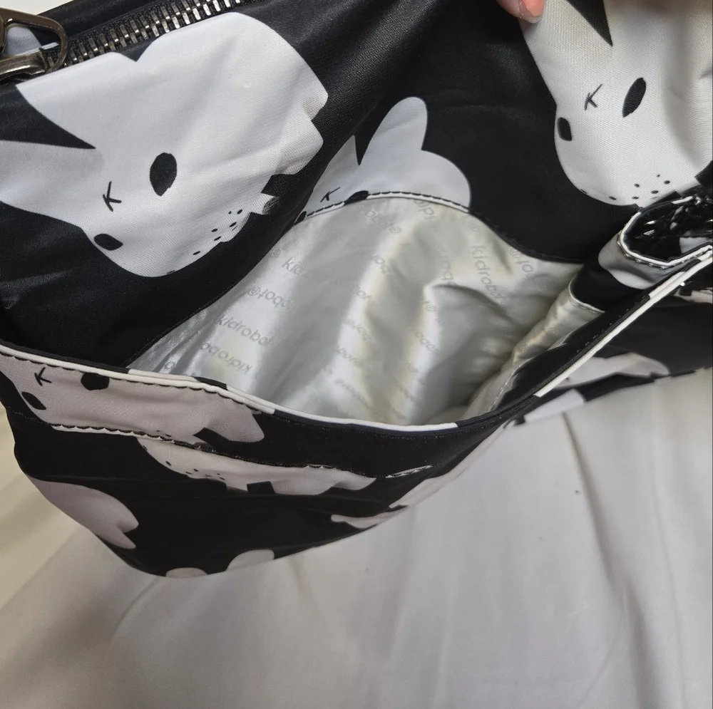 KIDROBOT x Kozik Smorkin Labbit Photo Pop Black Aviator‎ Messenger Shoulder Bag